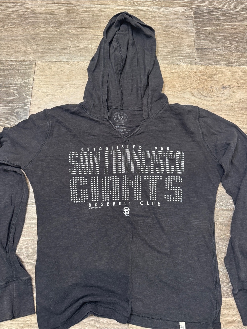 47 San Francisco Giants Black Hooded Pullover with Stud Graphic RG